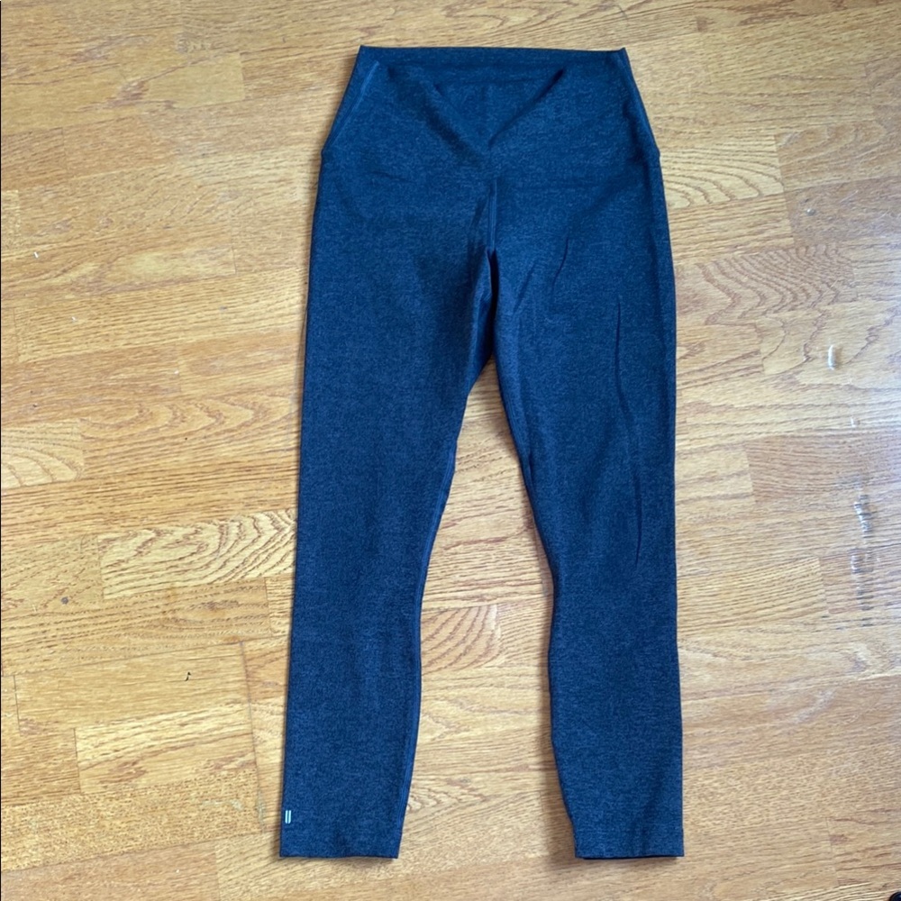 NOBULL 7/8 Heathered Dark Gray Leggings XS